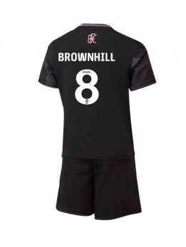 Burnley Josh Brownhill #8 Auswärts Trikotsatz für Kinder 2024-25 Kurzarm (+ Kurze Hosen)